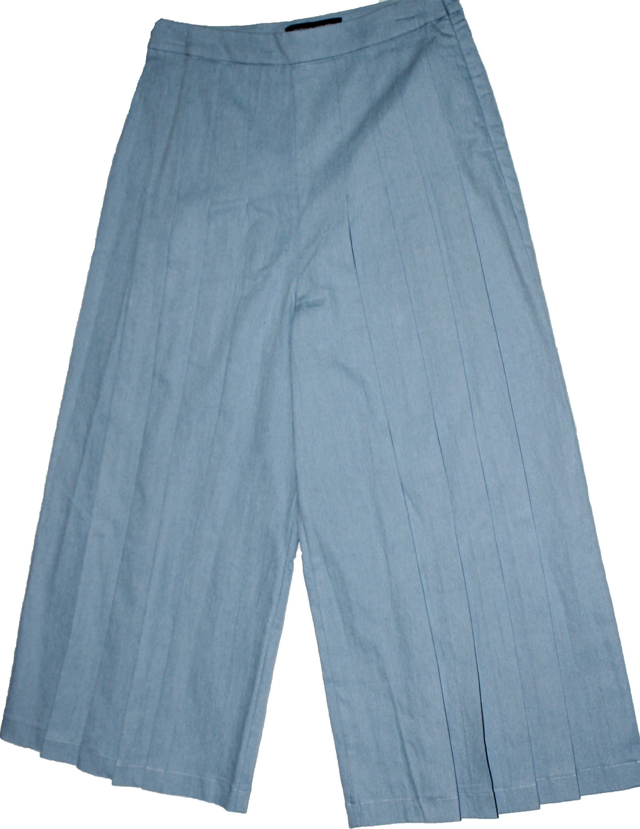 Pleated Denim Pants